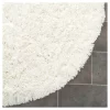 White Solid Shag And Flokati Tufted Round Accent Rug 4' - Safavieh -Safavieh Store GUEST 0e1a03d2 09b6 4309 953e a6f3b4e84eef