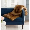 Faux Raccoon Throw Blanket - Warm Brown - 50" X 60" - Safavieh -Safavieh Store GUEST 23996c73 c011 4f14 8885 f2b1524c9051