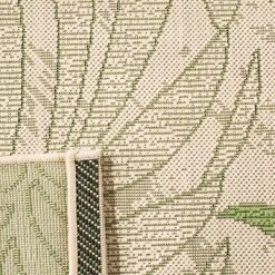 Halton Rectangle 2' X 3'7" Outdoor Patio Rug - Cream / Green - Safavieh -Safavieh Store GUEST 294a9ea6 5a88 4c27 9dcb ecef749462df