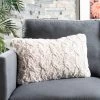 Chunky Knit Pillow - Stone/Natural - 12" X 20" - Safavieh