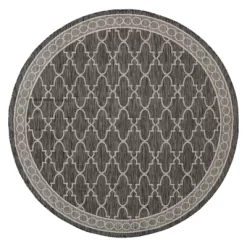 Brielle Outdoor Rug - Black / Beige - Safavieh -Safavieh Store GUEST 327e1f00 a172 4bb1 b6b4 1fdefec0edf2