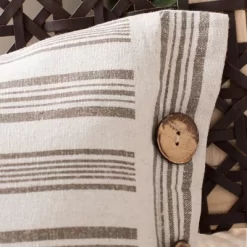 Darlon Pillow - Beige/White - 12" X 20" - Safavieh -Safavieh Store GUEST 33785d18 34c6 4e24 b09a c06d78588713