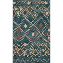 Edythe Geometric Hooked Rug - Safavieh -Safavieh Store GUEST 3c729b3e 1cc0 4275 9002 26d3409be675
