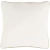 Junie Pillow - Beige/Red - 18" X 18" - Safavieh