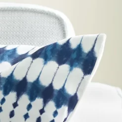 Indoor/Outdoor Kenza Pillow - Navy/White - 18" X 18" - Safavieh -Safavieh Store GUEST 47291621 da7d 441d 8674 14228cf0805b