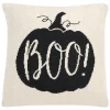Boo Pillow - Natural/Black - 20"x20'' - Safavieh -Safavieh Store GUEST 494345fb c70f 4a82 af32 bc8a661ba0c9