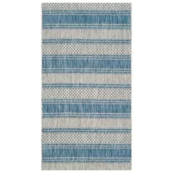 Clara Outdoor Rug Gray/Navy - Safavieh -Safavieh Store GUEST 4e3723f9 9b68 482d 9205 6e59ace54547