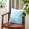 Shayla Pillow - Teal - 18" X 18" - Safavieh -Safavieh Store GUEST 5874f9d5 bc8d 4da2 8e3b 3aff1c54ea2f