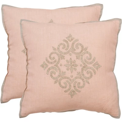 Isola Pillow (Set Of 2) - Petal - 20" X 20" - Safavieh 3 Isola Pillow (Set Of 2) - Petal - 20" X 20" - Safavieh