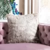 Dusty Fur Pillow - Grey - 20" X 20" - Safavieh -Safavieh Store GUEST 6e0c1552 3987 469d a361 92e3faaa1538