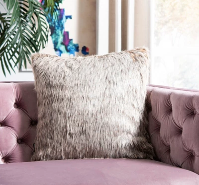 Dusty Fur Pillow - Grey - 20" X 20" - Safavieh 3 Dusty Fur Pillow - Grey - 20" X 20" - Safavieh
