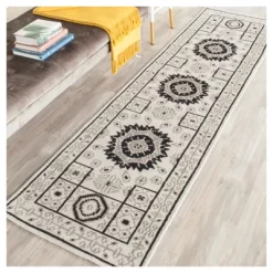 Ivory/Gray Abstract Tufted Runner - (2'3"x8' Runner) - Safavieh -Safavieh Store GUEST 74cf3e3b 3362 430d 92d6 592401e3a1f4