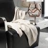 Tickled Grey Knit Throw Blanket - Palewisper - 50" X 60" - Safavieh