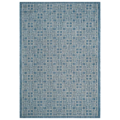 Poissy Outdoor Rug Navy/Gray - Safavieh 9 Poissy Outdoor Rug Navy/Gray - Safavieh - Image 7