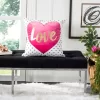 Pure Love Pillow - White/Pink - 16" X 16" - Safavieh 1 Pure Love Pillow - White/Pink - 16" X 16" - Safavieh -Safavieh Store GUEST 7f738f81 b9c5 4a0e 8c2f ea73686bd14f