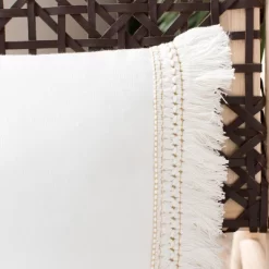 Larna Pillow - Beige - 12" X 20" - Safavieh -Safavieh Store GUEST 818d8888 a90c 40cb 95d3 8c1381610f57