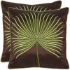 Leste Verte Pillow (Set Of 2) - Green - 22" X 22" - Safavieh