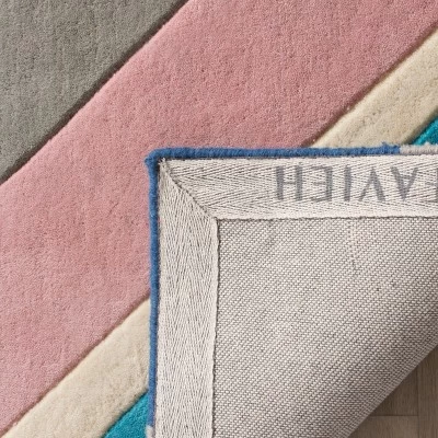 Gray Geometric Tufted Accent Rug 4'X6' - Safavieh 5 Gray Geometric Tufted Accent Rug 4'X6' - Safavieh - Image 3