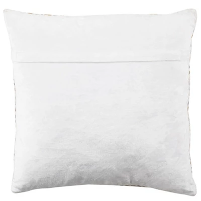 Metallic Pillow - Grey/Gold - 20" X 20" - Safavieh 4 Metallic Pillow - Grey/Gold - 20" X 20" - Safavieh - Image 2