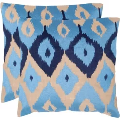 Jay Pillow (Set Of 2) - Indigo - 18" X 18" - Safavieh