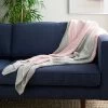 Elowen Throw Blanket - Grey/Pink - 50" X 60" - Safavieh