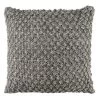 20"x20" Oversize Janan Knit Square Throw Pillow Dark Gray - Safavieh -Safavieh Store GUEST 951ab542 ffa4 44e3 ae38 7f23e54e5f0e