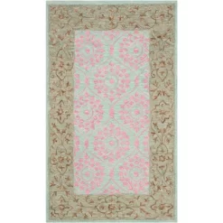 Mina Leaf Hooked Rug - Safavieh -Safavieh Store GUEST b44f4ecf 1465 423a 8b9a b196eb40987c