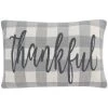 Be Thankful Pillow - Dark Grey/Lightt Grey/Natural - 16"x24'' - Safavieh