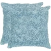 Tape Swirl Pillow (Set Of 2) - Wedgwood Blue - 20" X 20" - Safavieh 1 Tape Swirl Pillow (Set Of 2) - Wedgwood Blue - 20" X 20" - Safavieh -Safavieh Store GUEST bbe19219 97fd 455d b4ca bfac9a451e78