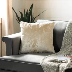 Braidy Pillow - Cream - 18" X 18" - Safavieh