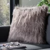 Faux Luke Peacock Pillow - Grey - 20" X 20" - Safavieh -Safavieh Store GUEST c420b239 0faa 4bfe 833d 3c22e0c2c039