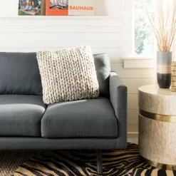 All Over Braid Pillow - Natural Taupe Blend - 20" X 20" - Safavieh