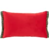 Cinnamon Pillow - Green/Red - 12" X 20" - Safavieh