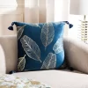 Darlia Pillow - Dark Blue/Gold - 18" X 18" - Safavieh