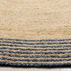 Beth Solid Woven Round Accent Rug - Safavieh