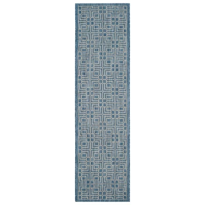 Poissy Outdoor Rug Navy/Gray - Safavieh 6 Poissy Outdoor Rug Navy/Gray - Safavieh - Image 4