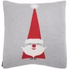 Sugarplum Elf Pillow - Grey/Red - 18"x18" - Safavieh