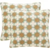 Carna Pillow (Set Of 2) - Amist Green - 20" X 20" - Safavieh 2 Carna Pillow (Set Of 2) - Amist Green - 20" X 20" - Safavieh -Safavieh Store GUEST e98d0f56 9d59 4337 8211 c2e39c4ee43b