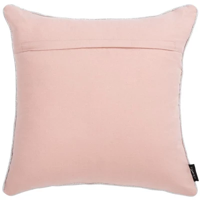 Sunderland Snowflake Pillow - Blush Pink - 18"x18" - Safavieh 3 Sunderland Snowflake Pillow - Blush Pink - 18"x18" - Safavieh