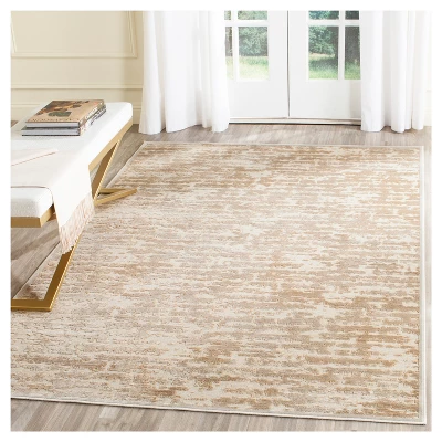 Stone/Cream Solid Loomed Accent Rug - (4'x5'7") - Safavieh 4 Stone/Cream Solid Loomed Accent Rug - (4'x5'7") - Safavieh - Image 2