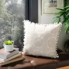 Valencia Pillow - Taupe/Beige - 16" X 16" - Safavieh